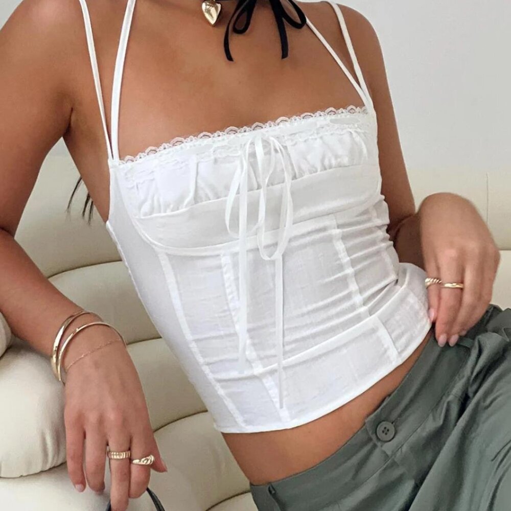 Princess Polly Trynia Halter Top White